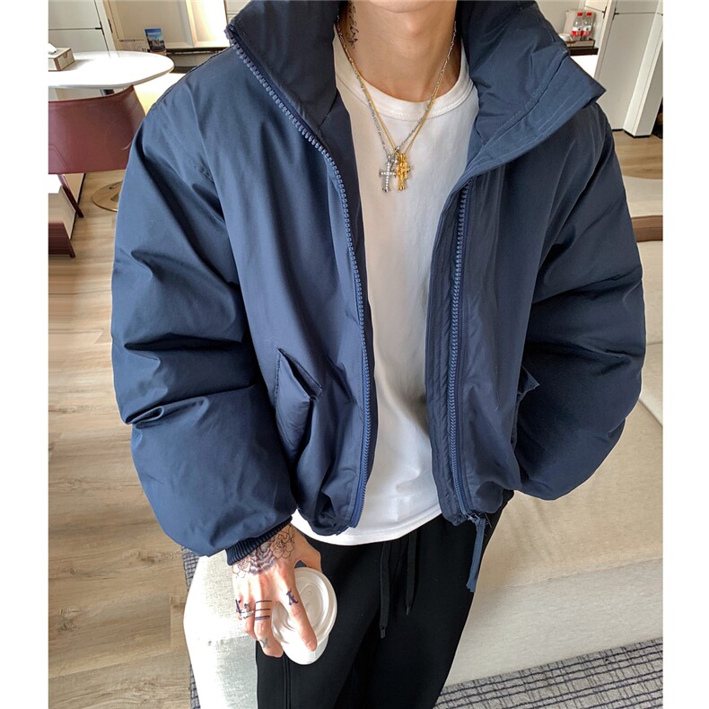 潮牌美式解构立领棒球服棉衣男秋冬中性风保暖棉服A3723特p68,男装棉衣,四季星座1118-1
