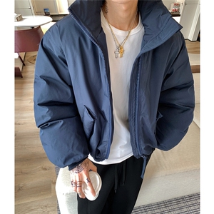 潮牌美式解构立领棒球服棉衣男秋冬中性风保暖棉服A3723特p68