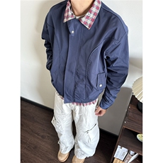韩版潮流男女拼接假两件夹克衫春秋季休闲外套JK6815-P67，男装夹克，星座208-5