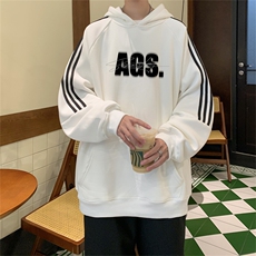 美式三杠条纹复连帽卫衣秋冬男女宽松长袖SWY2475-P55控8850棉，男装卫衣，电商B370