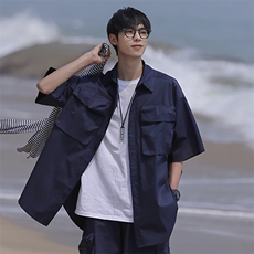 2025夏季CITYBOY户外机能风短袖衬衫可与2303K短裤作为一套卖，男装牛仔裤，星座112A