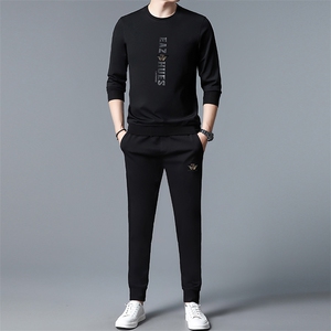 SA3033-2钱塘2020-2中青年男士冬季厚款圆领卫衣休闲套装P137图片