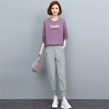 2022年秋季新款潮休闲卫衣套装女韩版宽松显瘦两件套装裤子显瘦，女装套装/套裙，简韵佳