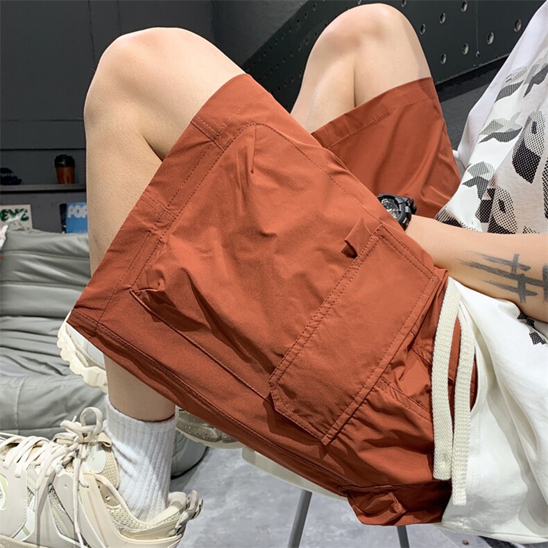 新款工装短裤男潮牌ins休闲裤宽松大码中裤五分裤D0610-P43,男装牛仔裤,星座308B-2