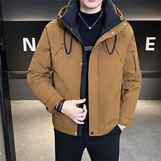 新款男士羽绒服夹克连帽加厚防寒309B-3-81060-P215，男装夹克，星座1409-3
