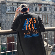 220g纯棉美式夏季短袖t恤男DT401-特批19控38，男装T恤，电商B370