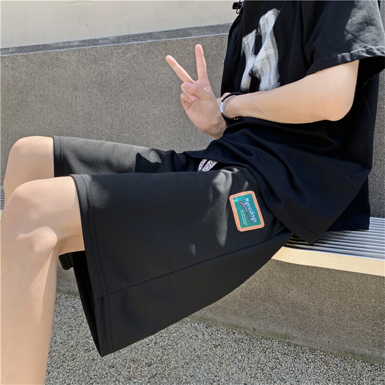夏季短裤男宽松百搭ins潮流五分裤子潮牌港风运动裤DK058-P28,男装休闲裤,星座308B-1