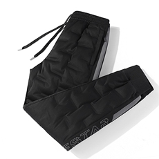 男士休闲羽绒裤冬季新款加厚保暖男裤中年直筒束脚爸爸装长裤子，男装棉裤，电商B212（原钱塘6029）