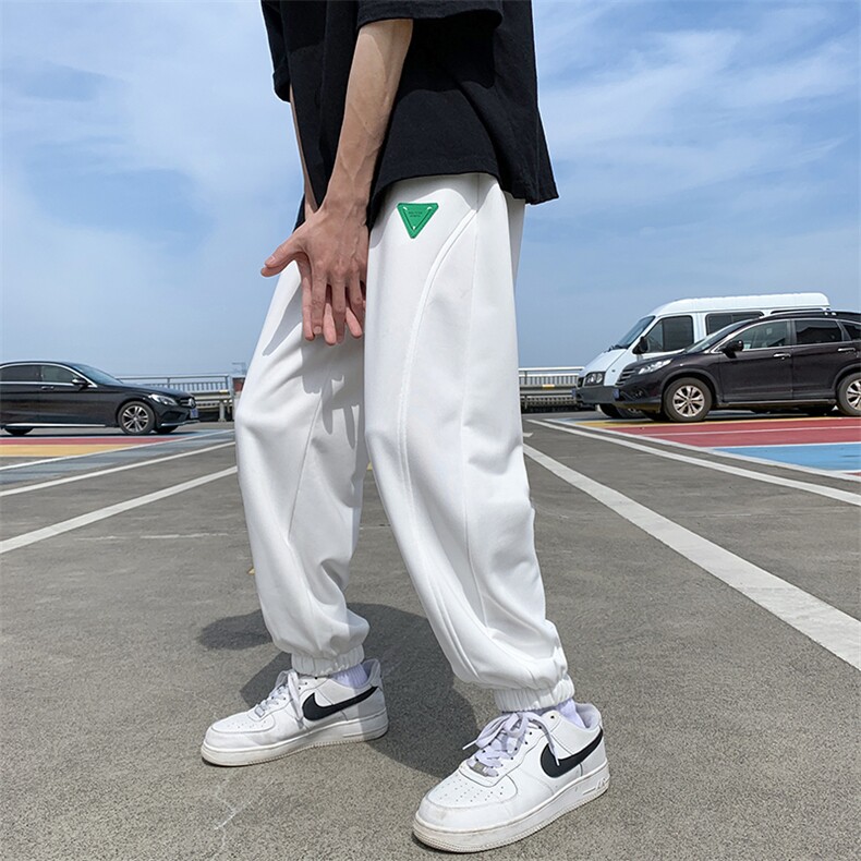 2025夏季新款港风束脚抽绳男运动休闲裤D201-DM151-P40,男装休闲裤,电商D321-1