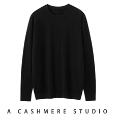 2025年秋季圆领长袖青春流行时尚百搭休闲，男装羊绒套衫，朝思纯山羊绒
