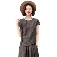 2025夏季爆款巨好看独特漂亮妈妈40减龄穿搭超火一整套，女装衬衫，曼沙奕珂