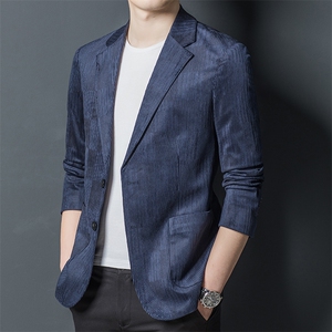 CAD107004钱塘2020-2春秋季薄款休闲时尚中青年男士西服P170