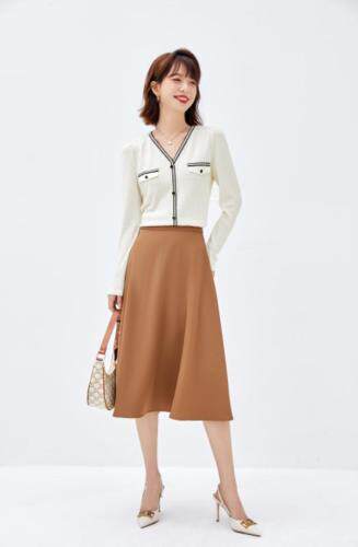 2021秋季新品小香风针织蕾丝上衣，其它，秋子丰色(1F)