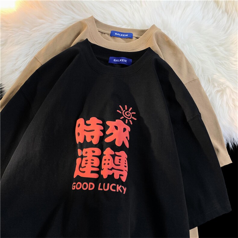 夏季发泡印花短袖宽松圆领T恤D329-QM590-P28-控39图片