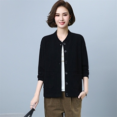 2022年春季新款韩版宽松显瘦短外套女士短款长袖开衫棒球服女棉，女装短外套，简韵佳