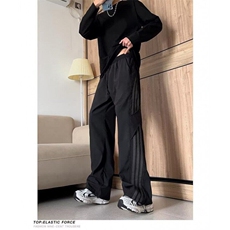 美式高街vibe直筒阔腿休闲裤男秋季侧条纹宽松显瘦裤子KX79，男装休闲裤，星座1116A（原606A-3）