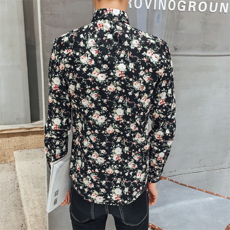 春秋长袖印花花衬衫衬衣228-CS11-P30,男装衬衫,星座228