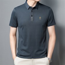 休闲商务POLO衫男士T恤2022半袖T恤凉感上衣ZL1231-P55，男装Polo衫，星座1105-3