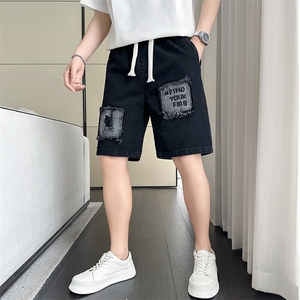 301A-1 DK16 P58 控78店主风社会小伙男士夏季水洗五分牛仔裤 潮图片