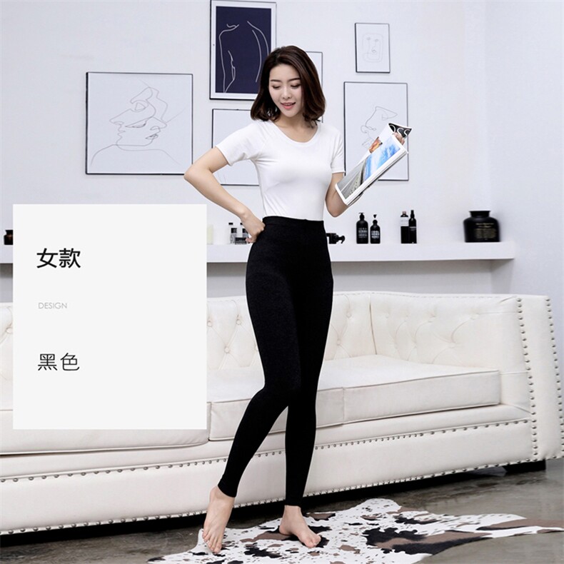 新款高腰显瘦羊绒打底裤女秋冬季加厚保暖一体裤紧身弹力小脚裤,女装打底裤,金牧歌羊绒裤