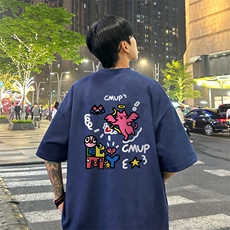 量大优供视频重磅麂皮绒短袖T恤男JPDX244-特P19，男装T恤，电商B367