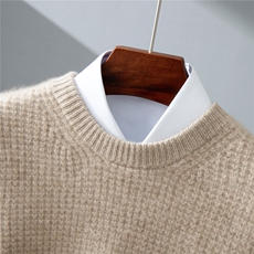 2025年秋季新款百搭男士半高领长袖羊绒衫，男装羊绒套衫，牧群羊绒