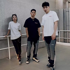 复古美式拼色工装牛仔裤男阿美咔叽做旧感机车休闲宽松直筒长裤子，男装牛仔裤，星座506A