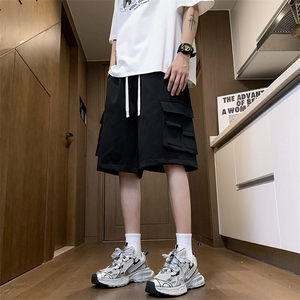 2025夏季复古日系工装短裤男休闲直筒男裤24XD23023特批35图片