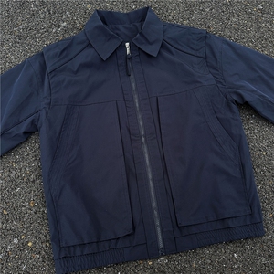 现货！！JK732-尺码M-3XL-P65-秋季结构设计假两件夹克外套图片