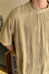 8XL-M 特大码夏季短袖冰丝皱感透气T恤男潮垂感宽松半袖DX305P45图片