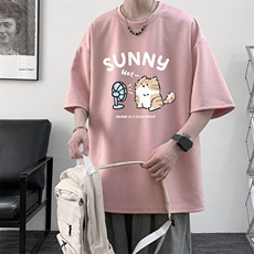 麂皮绒短袖t恤男大码半袖男JD82402-P25，男装T恤，电商A040