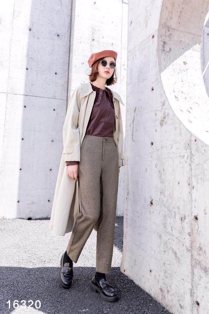 ?#16320 人字纹毛呢面料，双面拉毛，亲肤舒适，厚，其它，都市米兰