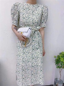 2022年夏季新款收腰连衣裙,女装连衣裙,Bella(2F)