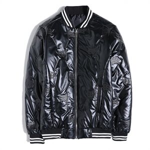 社会风20亮面螺口压花棉衣上衣B297-2012-P130控168图片
