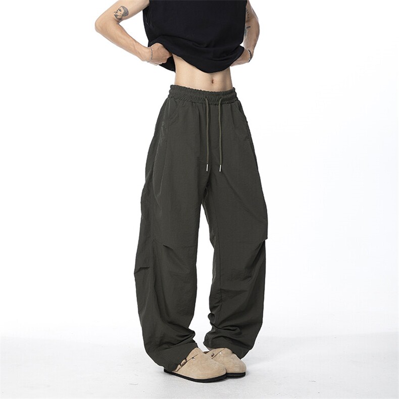 现货~速干伞兵工装裤弯刀阔腿裤宽松直筒休闲裤KZ7776P48，男装工装外套，星座908