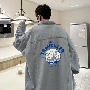 牛仔夹克男大码牛仔外套男茄克 NJ77410-P60图片