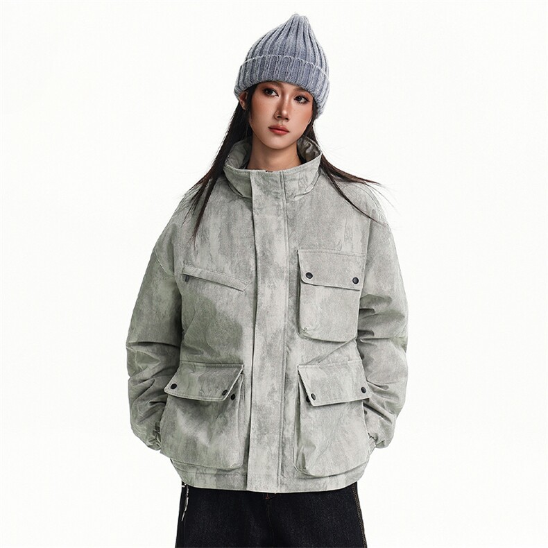 美式新款冬多口袋户外机能休闲棉衣外套A436-W995-P95138,男装棉衣,电商A436