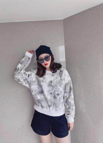 秋季扎染印花卫衣，女装卫衣/绒衫，柚格