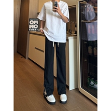 现货松紧腰冰丝修身拉链西裤休闲裤男K701-K702-K703-P45控68，男装西裤，星座205