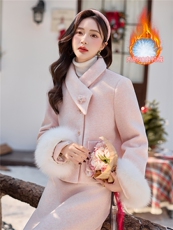 法式小香风羽绒套装女2025年冬季新款轻奢淑女高级感半身裙两件套，女装套装/套裙，小九月