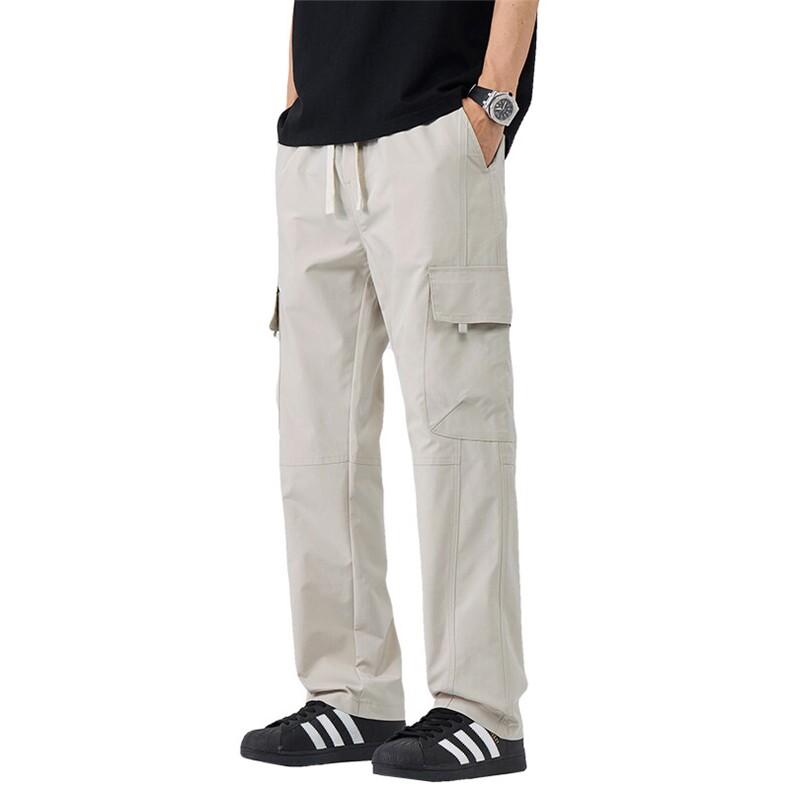 夏季薄款户外登山速干冲锋工装休闲裤直筒宽松冰丝男裤子M908-P38,男装工装外套,星座509
