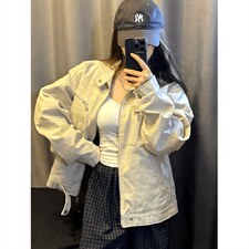 26春装高品质老钱风立领夹克外套男女美式潮牌拉链工装风宽松上衣，男装夹克，电商A486