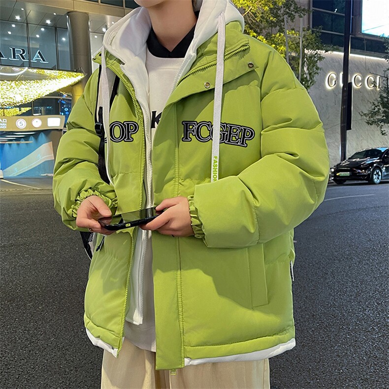 2023男冬季新款保暖棉衣假两件宽松加厚大码外套MY6613特P90控138,男装棉衣,电商A086