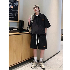 青少年衬衫冰丝套装酷帅男装一套，男装衬衫，星座506A