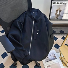 春秋棒球服外套男休闲潮牌痞帅运动高街复古美式机车防风学生夹克，男装夹克，星座1013