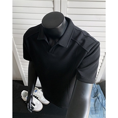 主推重磅POLO衫夏季短袖翻领半袖上衣cleanfit正肩t恤衫S419特28，男装Polo衫，电商A233-1
