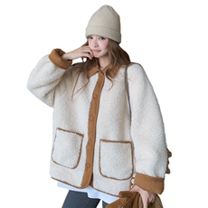 新款2026冬季韩系毛毛外套皮毛一体中长款7827-P185-K278，女装棉衣/棉服，2C057