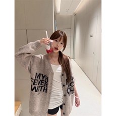 高质量开衫毛衣男女秋季软糯慵懒风针织衫美式高级感外套潮MY9816，男装针织衫/毛衣，星座516A