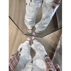 秋季新款港风美式高街vibe潮流宽松百搭直筒休闲裤男ZK3847-P58，男装休闲裤，星座313A(原308A-2)