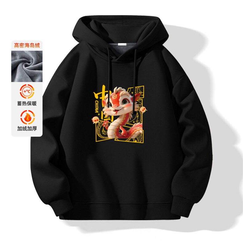 抖音得物供货可提供视频买家秀秋冬重磅美式宽松连帽卫衣DL2292,男装卫衣,电商A486